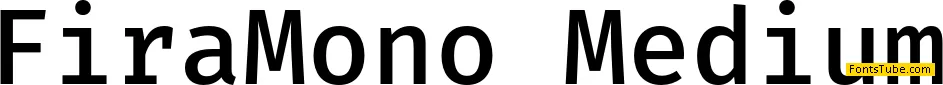 Fira Mono Font Family