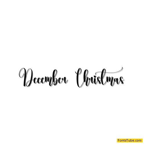 December Christmas Font