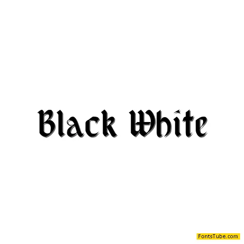 Black White