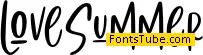 LoveSummer Font