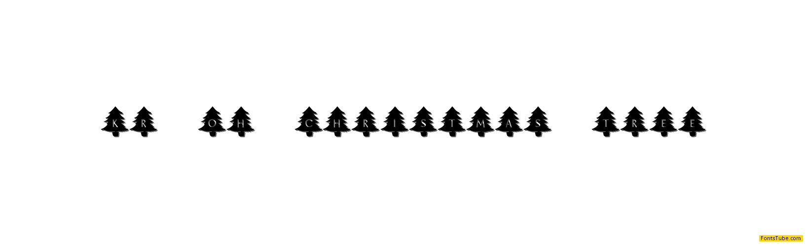 KR Oh Christmas Tree Font