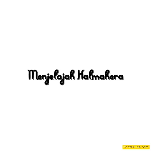 Menjelajah Halmahera Font
