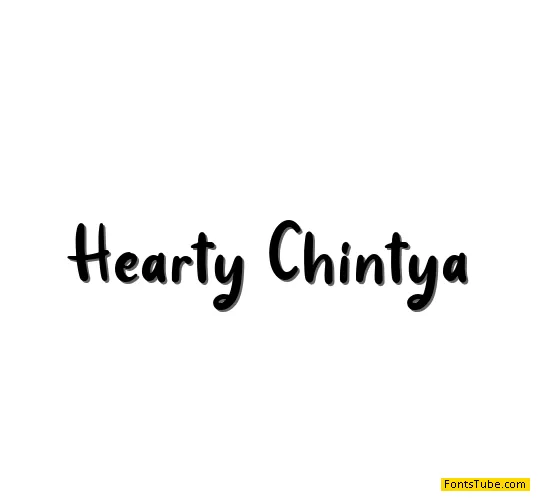 Hearty Chintya - Personal Use Font Family