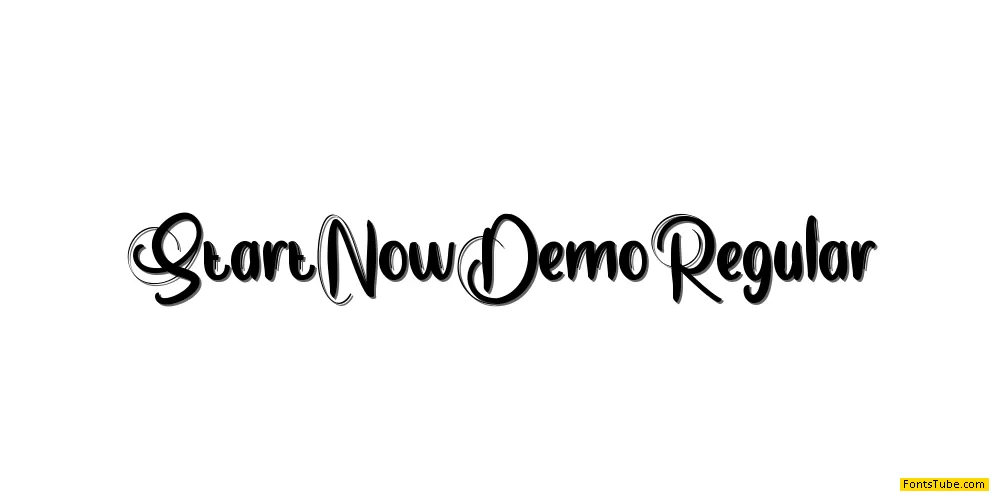 Start Now Demo Font