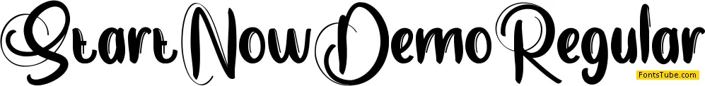 Start Now Demo Font