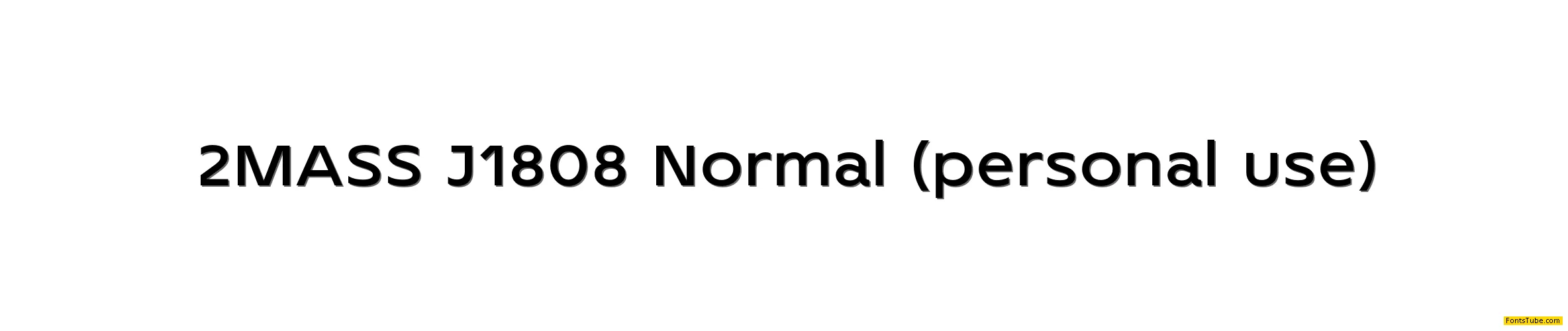 2MASS J1808 Font Family