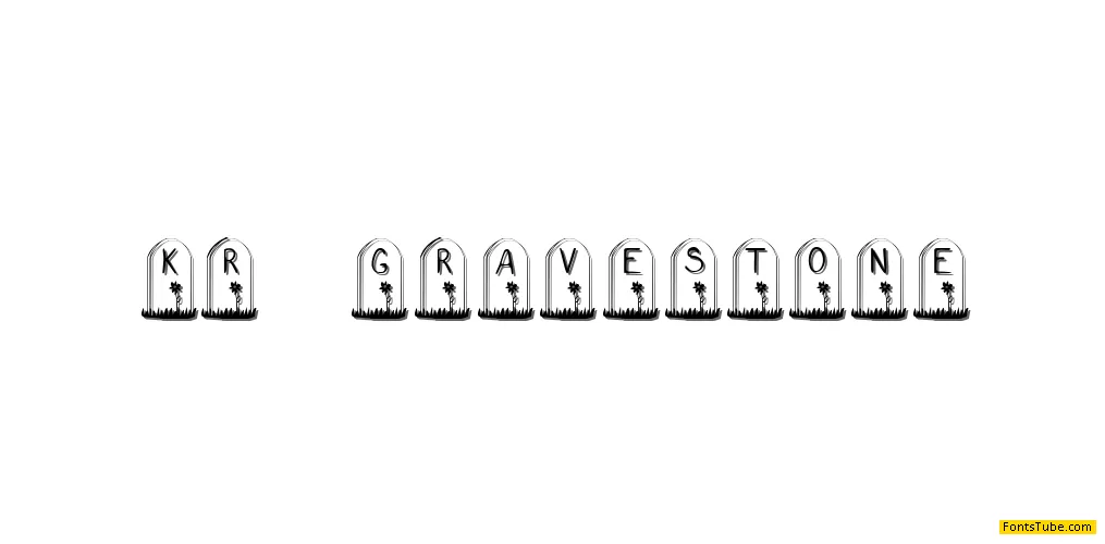 KR Gravestone Font