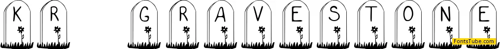 KR Gravestone Font