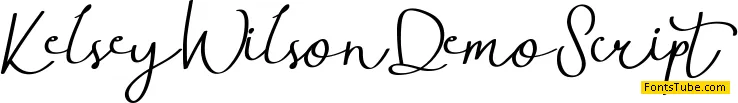 Kelsey Wilson Demo Font Family