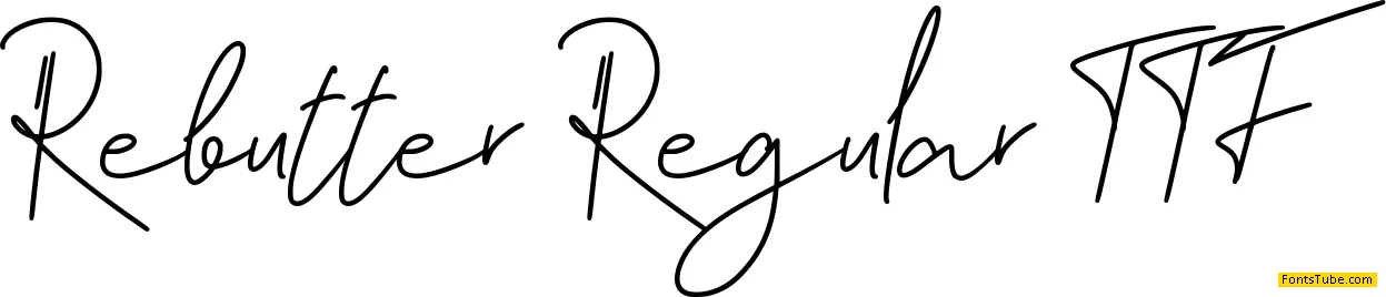 Rebutter Font Family