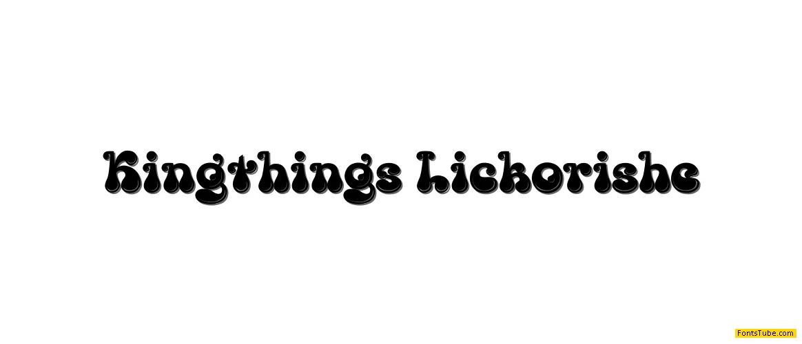 Kingthings Lickorishe Font