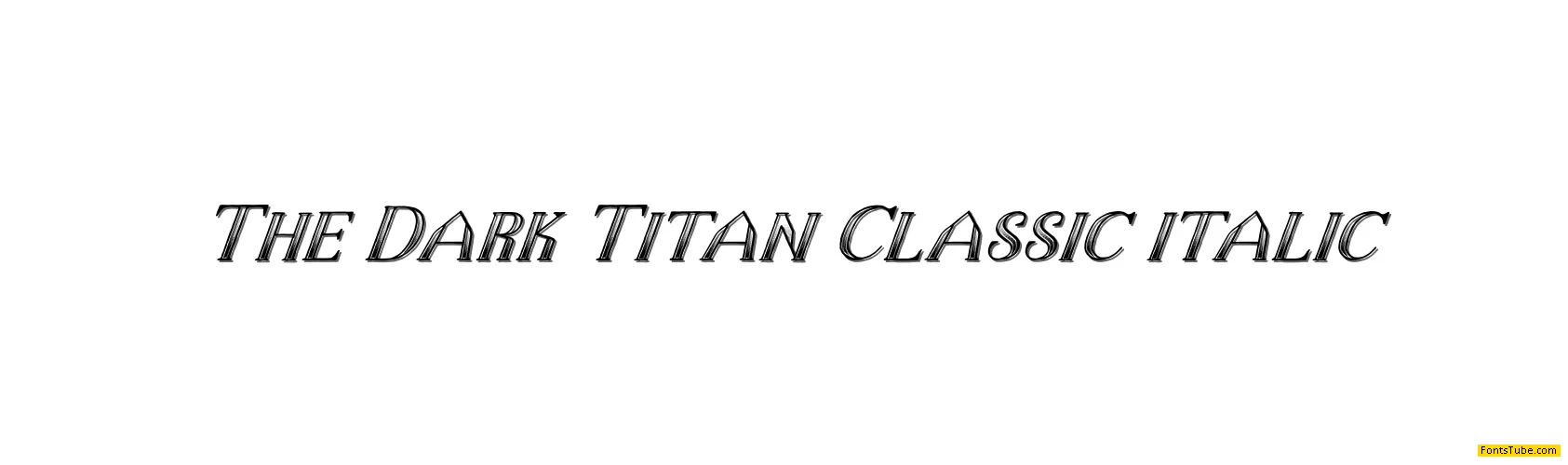 The Dark Titan Classic Font