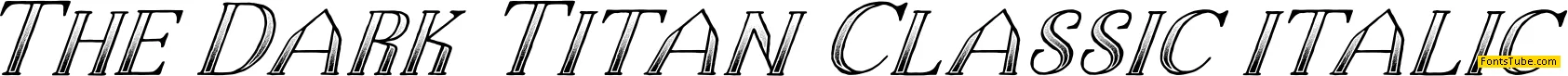 The Dark Titan Classic Font