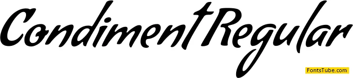 Condiment Font