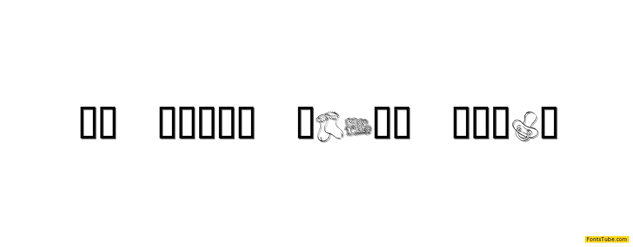 KR First Years Dings Font