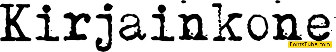 Kirjainkone Font