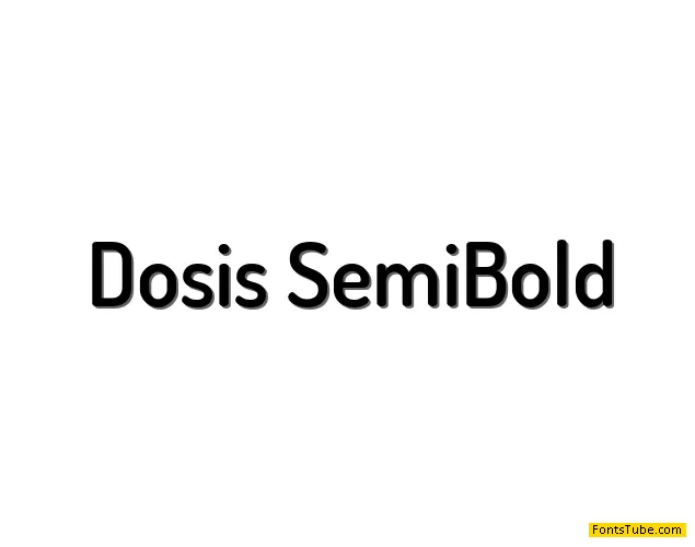 Dosis Font Family