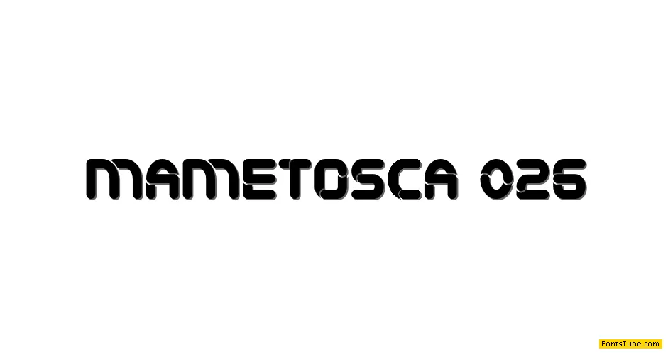Mametosca 026 Font
