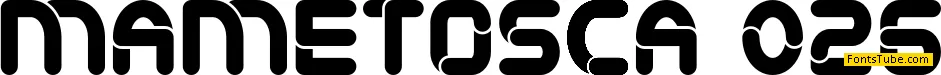Mametosca 026 Font