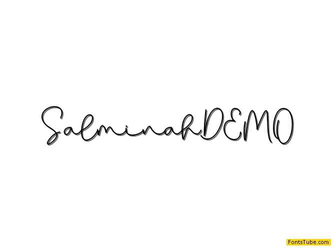 Salminah - Personal Use Font