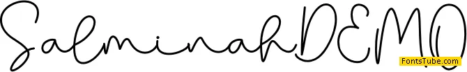 Salminah - Personal Use Font