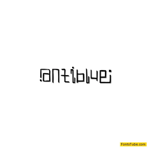 Antimony Blue Font