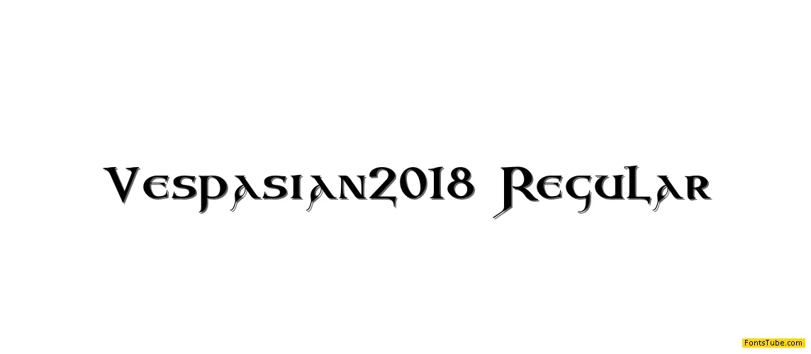 Vespasian2018 Font