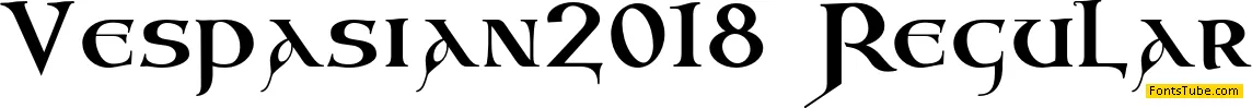 Vespasian2018 Font