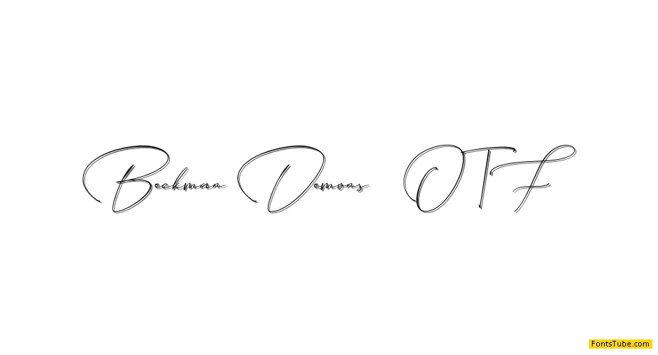 Beckman Demons Font