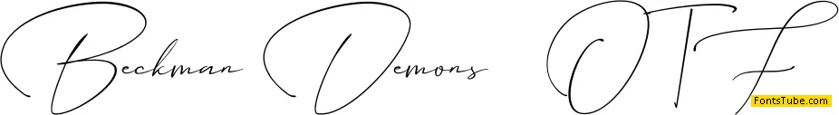 Beckman Demons Font