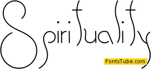 Spirituality Font