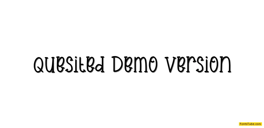 Quesited Demo Version Font