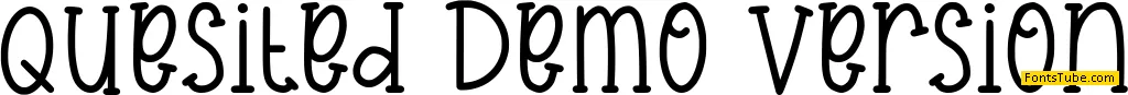Quesited Demo Version Font
