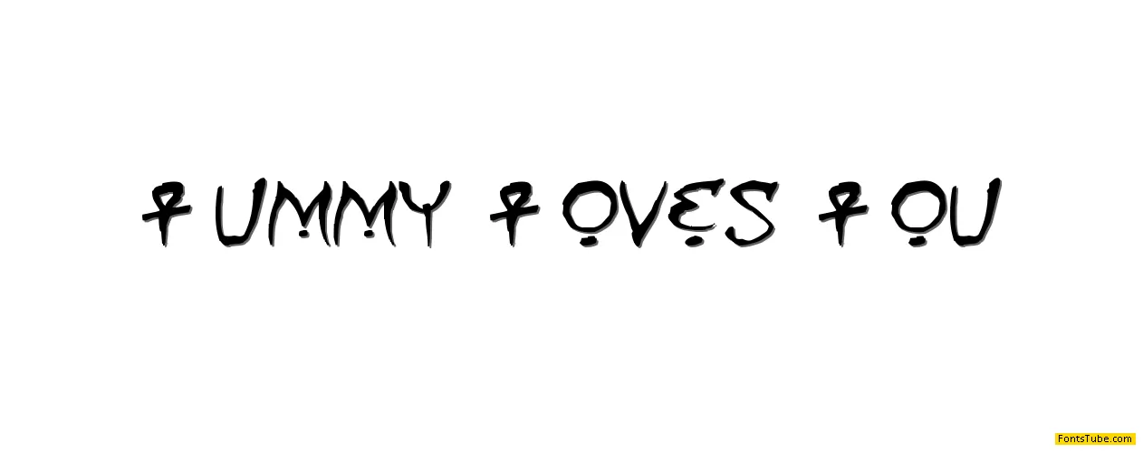 Mummy Loves You Font
