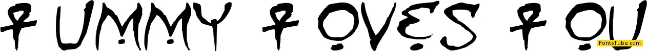 Mummy Loves You Font