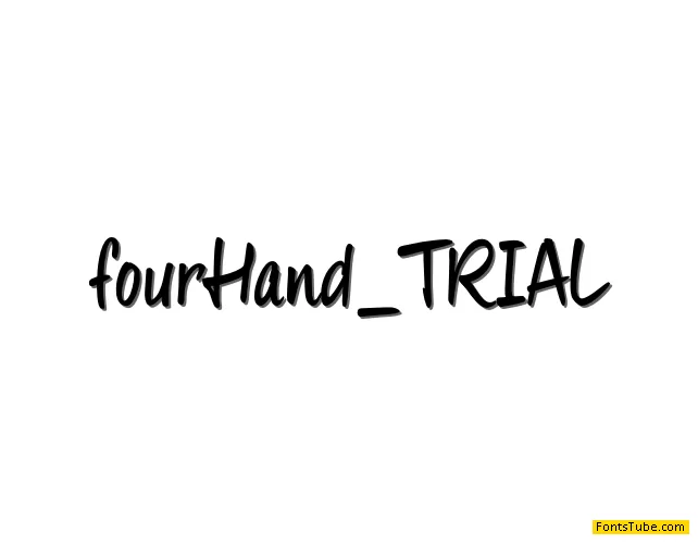 fourHand_TRIAL Font