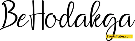 Be Hodakga Font