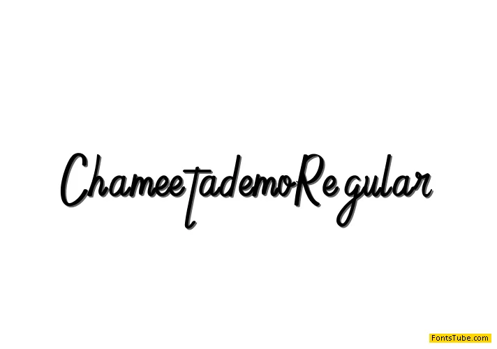 Chameetademo Font
