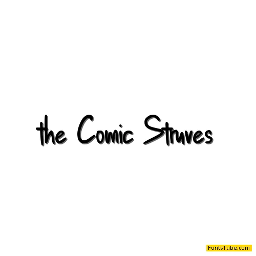 the Comic Struves Font