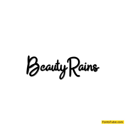 BeautyRains Font