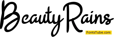 BeautyRains Font