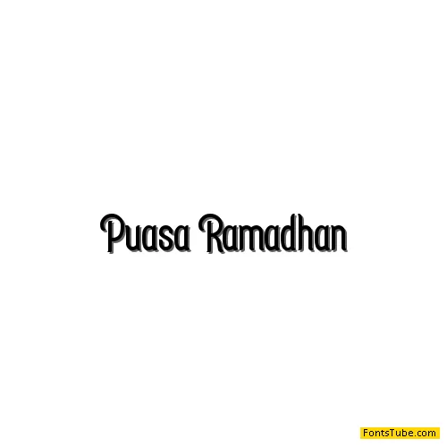 Puasa Ramadhan Font