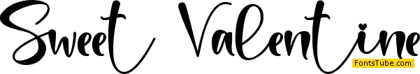 Sweet Valentine - Personal Use Font