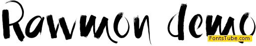 Rawmon demo Font