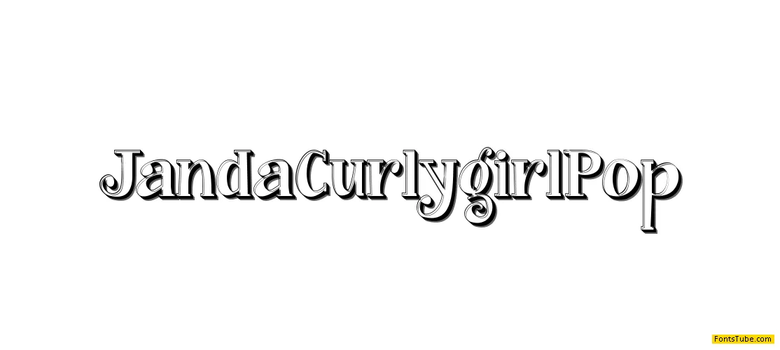 Janda Curlygirl Font Family