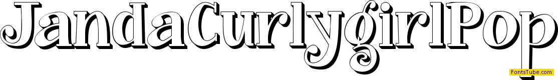 Janda Curlygirl Font Family