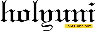 Holy Union Font
