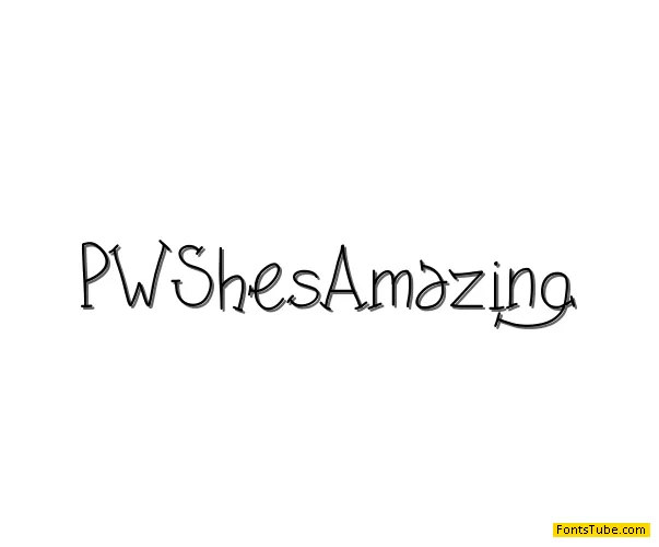 PW Shes Amazing Font