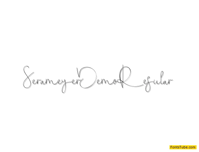 Serameyer Demo Font