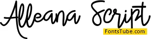 Alleana Script Font